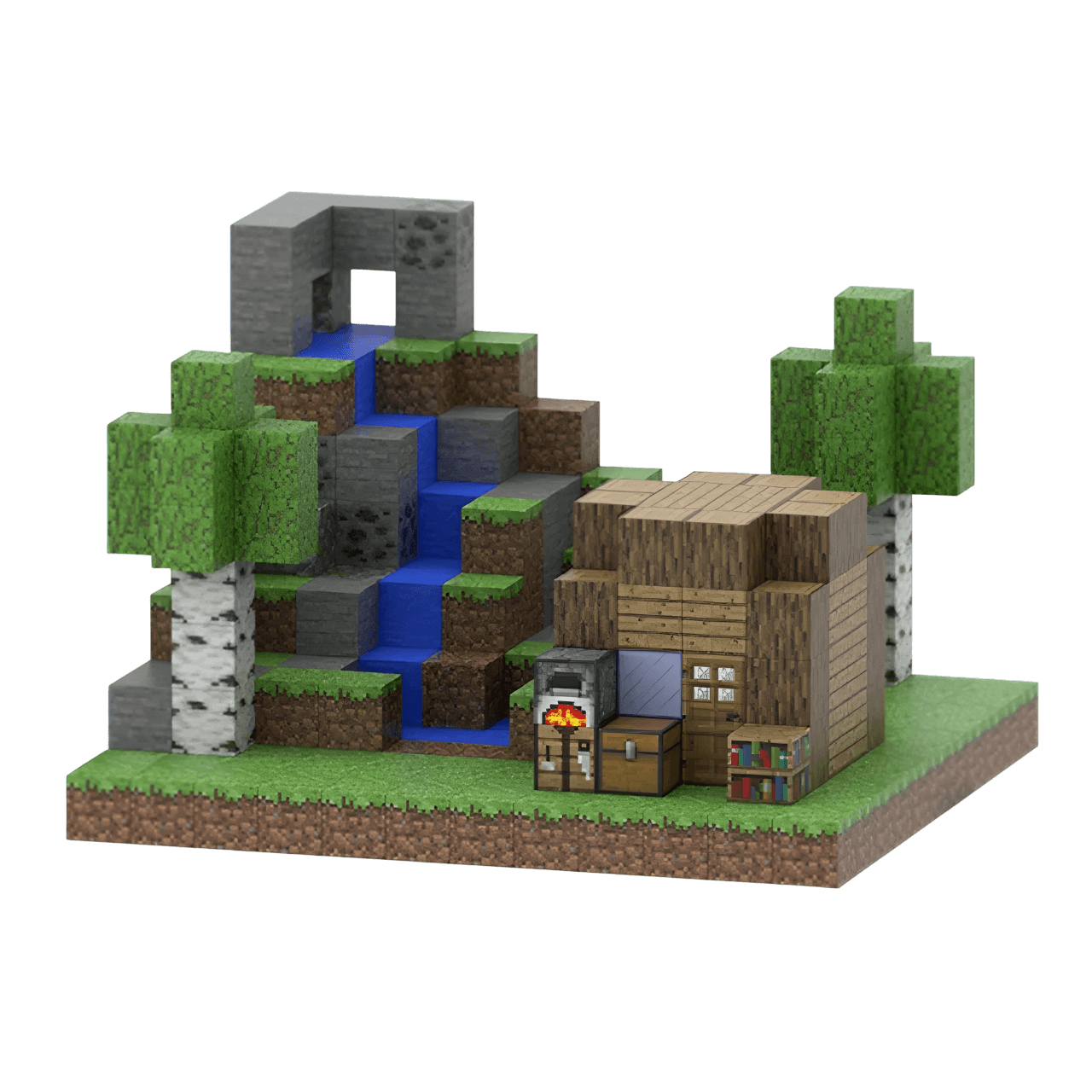 Forest House (355 Pcs) Minecraft Magnetic Building Blocks Set