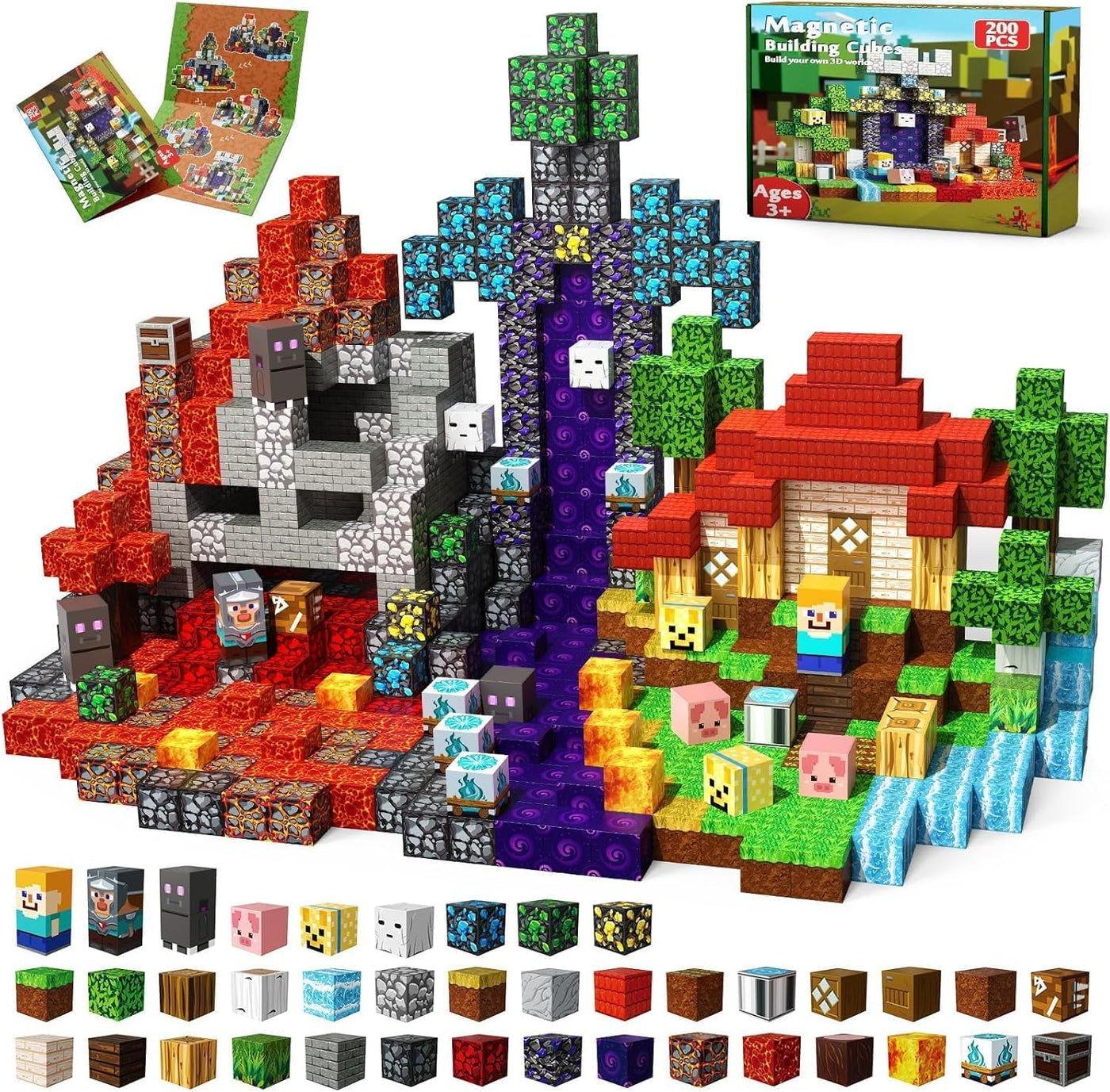 Sword Portal (150 pcs) Minecraft Magnetic Building Blocks Set