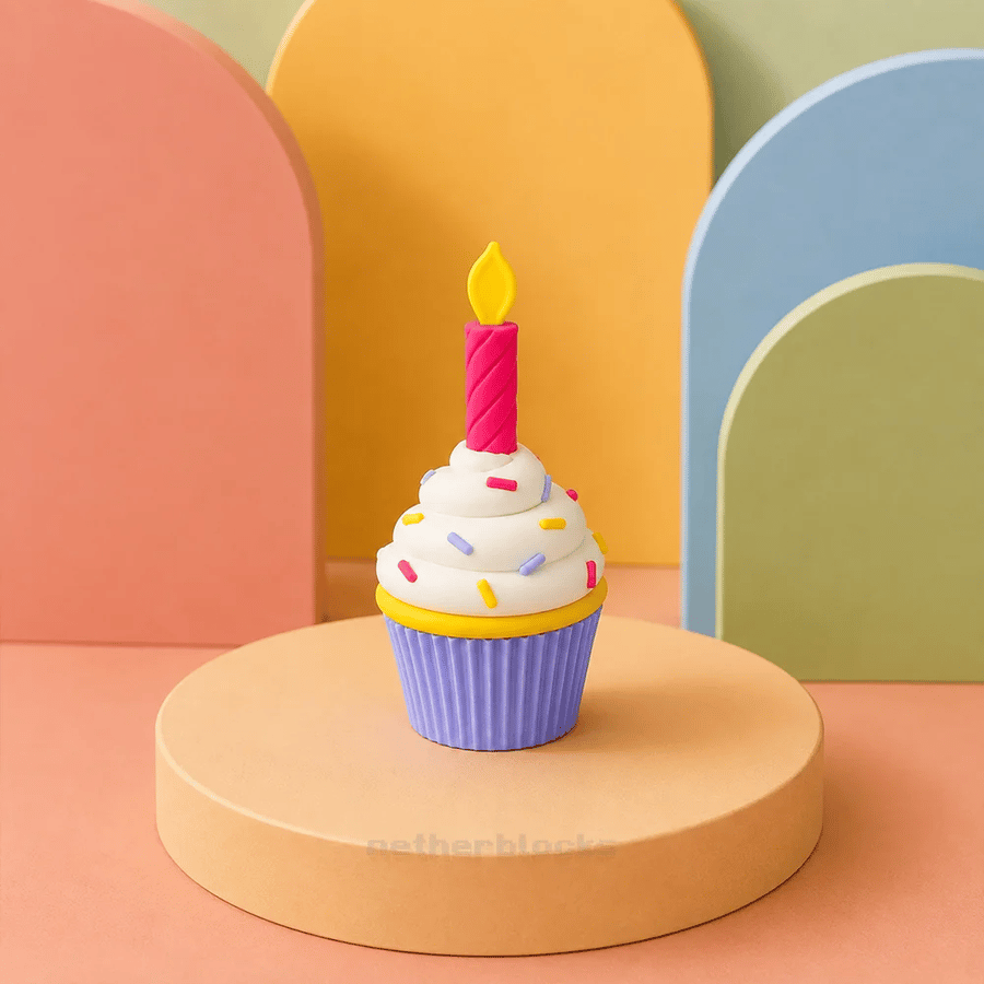 Cupcake With Candle