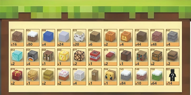 Snow House (448 Pcs) Minecraft Magnetic Building Blocks Set