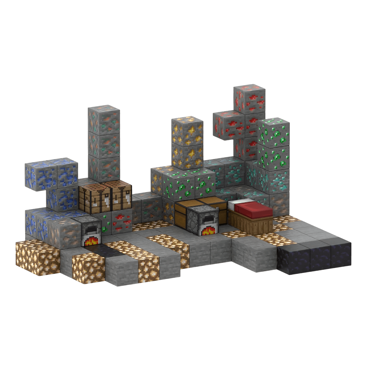 Miner's Rest (128 Pcs) Minecraft Magnetic Building Blocks Set