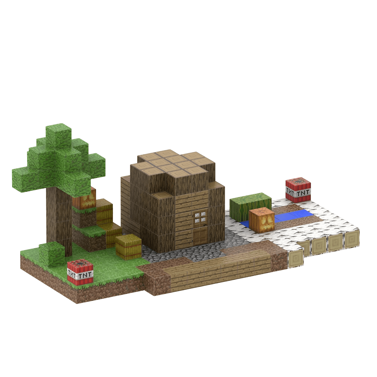 Village Chief's House (192 Pcs) Minecraft Magnetic Building Blocks Set