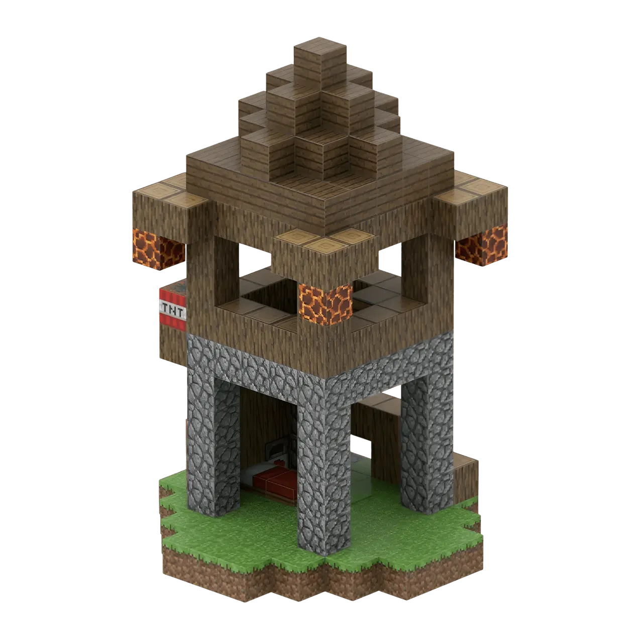 Outpost (224 Pcs) Minecraft Magnetic Building Blocks Set