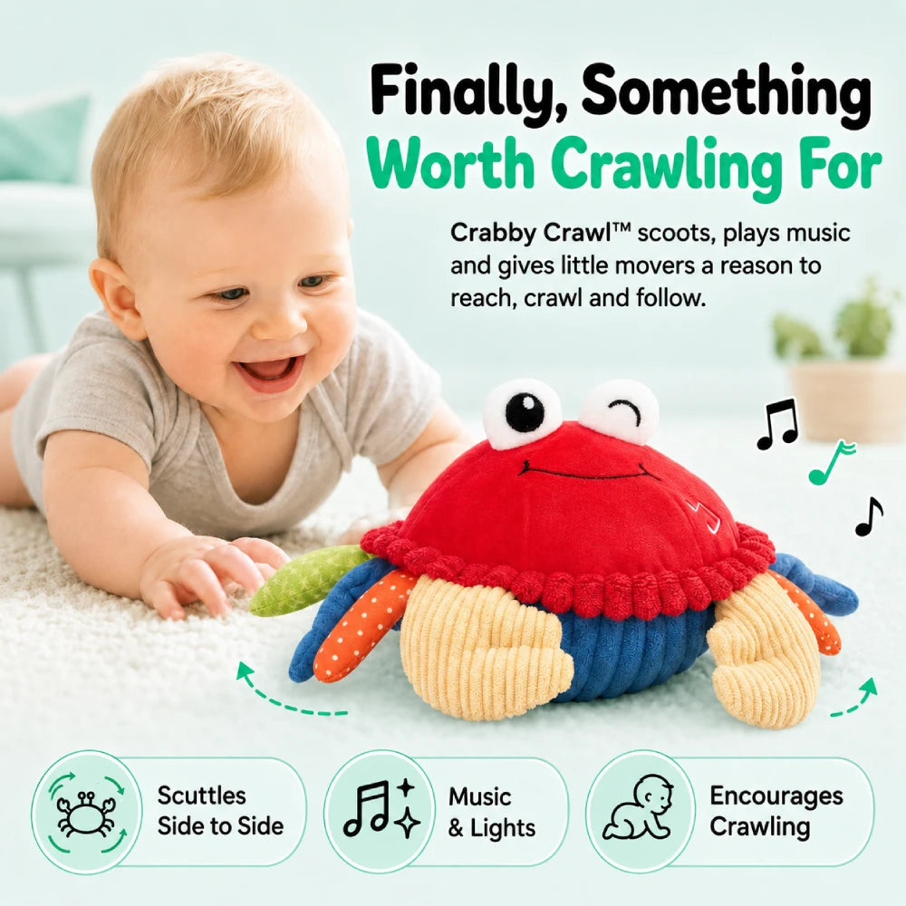 Crabby Crawl® — The Toy That Gets Little Ones Moving
