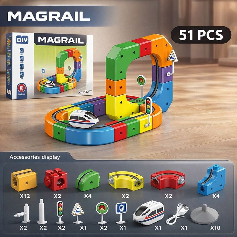 Magrail® - The Screen-Free Magnetic Rail for Kids