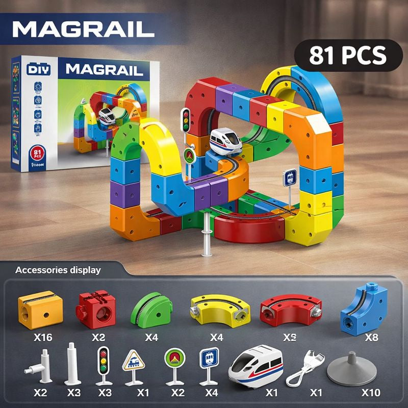 Magrail® - The Screen-Free Magnetic Rail for Kids